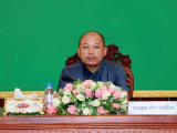 ឯកឧត្តម ប៉េង ពោធិ៍សាត់ អភិបាលរងខេត្តស្វាយរៀង និងជាប្រធានអនុគណៈកម្មការ ការពារសន្តិសុខ សុវត្ថិភាព សណ្តាប់ធ្នាប់ពិធីប្រណាំងទូក បានដឹកនាំកិច្ចប្រជុំផ្សព្វផ្សាយផែនការ កាពារ សន្តិសុខ សុវត្ថិភាព និងសណ្ដាប់ធ្នាប់ ក្នុងពិធីប្រណាំងទូក នៅទន្លេវ៉ៃគោ ក្រុងស្វាយរៀង ខេត្តស្វាយរៀង ថ្ងៃទី២៩-៣០ ខែតុលា ឆ្នាំ២០២២