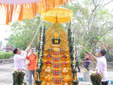 ពិធីសែនក្រុងពាលីសុំសេចក្តីសុខនិងបញ្ចុះបឋមសីលាកសាងអាស្រមបារមីព្រះពោធិព្រឹក្ស