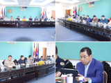 ឯកឧត្តម ឃ្លាំង ហួត ចូលរួមកិច្ចប្រជុំស្ដីពីការត្រួតពិនិត្យការងារសន្តិសុខ សុវត្ថិភាព សណ្ដាប់ធ្នាប់ សោភ័ណភាព អនាម័យ បរិស្ថាន និងរបៀបរៀបរយសាធារណៈ ក្នុងឱកាសកិច្ចប្រជុំកំពូលអាស៊ានលើកទី៤០ និង៤១ និងកិច្ចប្រជុំពាក់ព័ន្ធ នៅរាជធានីភ្នំពេញ ក្រោមអធិបតីភាព ឯកឧត្តម ឃួង ស្រេង