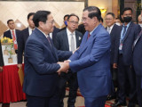 សម្ដេចតេជោ ហ៊ុន សែន និងឯកឧត្តម នាយករដ្ឋមន្ត្រីវៀតណាម អញ្ជើញជាអធិបតីក្នុងវេទិកាជំរុញវិនិយោគ និងពាណិជ្ជកម្មកម្ពុជា-វៀតណាម ២០២២