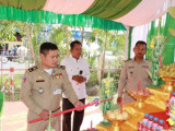 ពិធីក្រុងពាលី បញ្ចុះបឋមសីលា សាងសង់អគារប៉ុស្តិ៍នគរបាលរដ្ឋបាលធ្លក នៃអធិការដ្ឋាននគរបាលស្រុកស្វាយជ្រំ