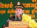 នាយឧត្ដមសេនីយ៍ វង្ស ពិសេន អញ្ជើញបើកការដ្ឋានសាងសង់បញ្ជាការដ្ឋានកងរាជអាវុធហត្ថខេត្តព្រៃវែង