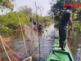 សមត្ថកិច្ចចម្រុះ បន្តចុះបង្ក្រាបបទល្មើសនេសាទខុសច្បាប់២លើកនៅស្រុកឯកភ្នំ
