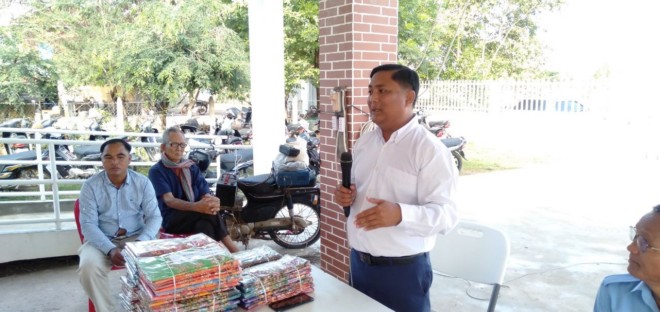 លោក ហែម ស៊ីណា អភិបាលស្រុករំដួល បានអញ្ជើញចូលរួមជាគណៈអធិបតីភាពប្រកាសដាក់ឱ្យប្រើប្រាស់នៅមណ្ឌលសុខភាពឃុំម៉ឺនជ័យ ស្រុករំដួល