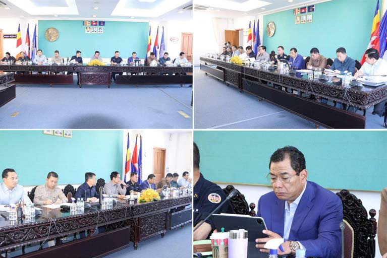 ឯកឧត្តម ឃ្លាំង ហួត ចូលរួមកិច្ចប្រជុំស្ដីពីការត្រួតពិនិត្យការងារសន្តិសុខ សុវត្ថិភាព សណ្ដាប់ធ្នាប់ សោភ័ណភាព អនាម័យ បរិស្ថាន និងរបៀបរៀបរយសាធារណៈ ក្នុងឱកាសកិច្ចប្រជុំកំពូលអាស៊ានលើកទី៤០ និង៤១ និងកិច្ចប្រជុំពាក់ព័ន្ធ នៅរាជធានីភ្នំពេញ ក្រោមអធិបតីភាព ឯកឧត្តម ឃួង ស្រេង