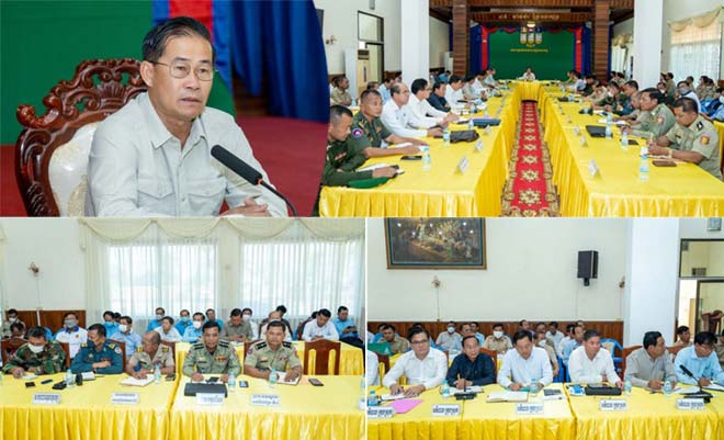 លោក ខូយ រីដា អភិបាលខេត្តពោធិ៍សាត់  ដឹកនាំប្រជុំគណៈបញ្ជាការឯកភាព និងប្ដេជ្ញាខិតខំប្រឹងប្រែងធ្វើយ៉ាងណាកែប្រែមុខមាត់ថ្មីរបស់ខេត្តមួយនេះ
