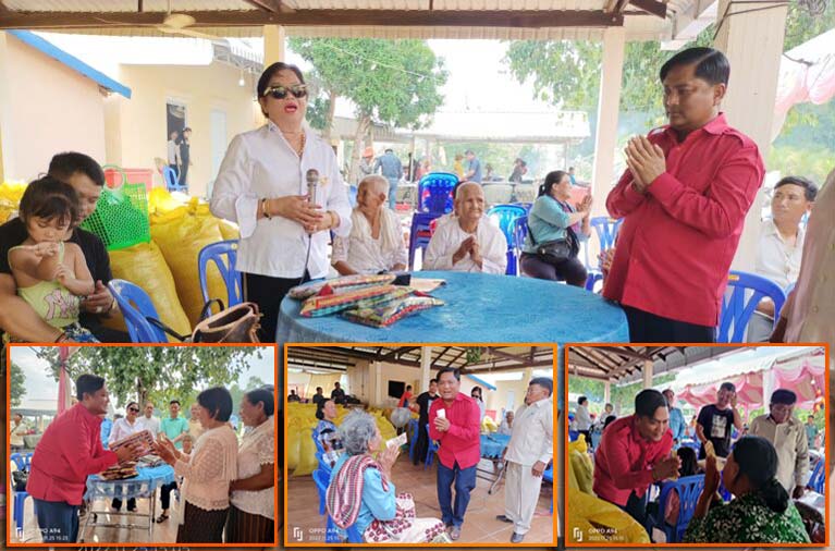 មហា​ឧបាសិកា​ពុទ្ធ​សាសនូបត្ថម្ភក៍ ហ៊ឹម ម៉ាលី និង​ជា សមាជិក​ក្រុមការងារ​ថ្នាក់កណ្តាល​ចុះជួយ​ឃុំ​សង្កែ ជួប​សំណេះសំណាល​ជាមួយ​បងប្អូន​ប្រជាពលរដ្ឋ​និង​ចែក​អំណោយ​ជា​ង​១០០​គ្រួសារ​នៅ​ក្នុង​ឃុំ​សង្កែ !