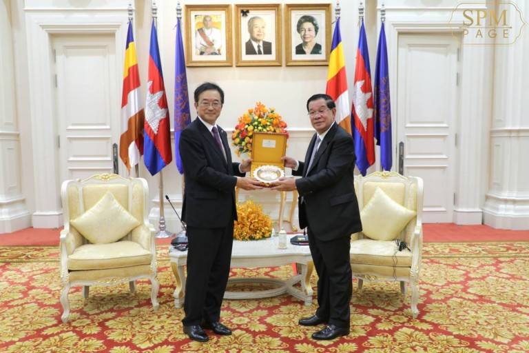 សម្ដេចតេជោ ហ៊ុន សែន អនុញ្ញាតឱ្យឯកអគ្គរាជទូតជប៉ុនប្រចាំកម្ពុជា ចូលជួបសម្តែងការគួរសម និងជម្រាបលា