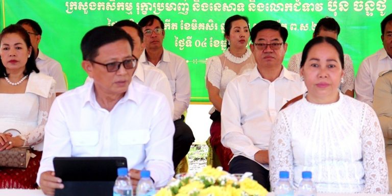 ពិធីសំណេះសំណាល និងសម្ភោធដាក់ឱ្យប្រើប្រាស់នូវសមិទ្ធិផលនានានៅវត្តពោធិ៍ធំ ឃុំ ម្រាម ស្រុករមាសហែក
