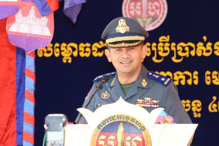 លោកឧត្តមសេនីយ៍ត្រី បោន ប៊ិន អញ្ជើញជាអធិបតីភាព សម្ពោធដាក់ឱ្យប្រើប្រាស់ជាផ្លូវការ នូវអគាររដ្ឋបាល និង ប្រកាសចូលកាន់តំណែង មេបញ្ជាការ មេបញ្ជាការរង មូលដ្ឋានកងរាជអាវុធហត្ថស្រុកមង្គលបូរី