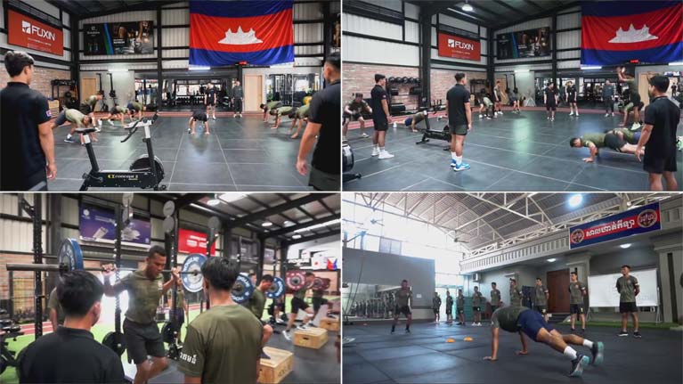 អាវុធហត្ថ​រាជធានី​ភ្នំពេញ បំផុស​នូវ​បច្ចេកទេស​ហាត់ប្រាណ​បែប​ថ្មី ដើម្បី​ពង្រឹង​កាយសម្បទា​កងកម្លាំង​!