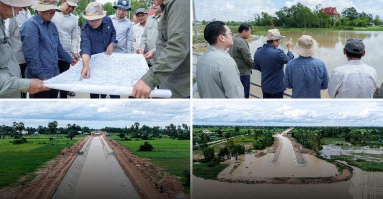 ឯកឧត្តម ថោ ជេដ្ឋា រដ្ឋមន្ត្រីក្រសួងធនធានទឹក ដឹកនាំមន្ត្រីថ្នាក់ដឹកនាំ និងមន្ត្រីបច្ចេកទេសក្រសួង និងមន្ទីរ ចុះពិនិត្យស្ថានភាពទឹកនៅចំណុចស្ថានីយបូមទឹកហ៊ុនសែនទី២២ និងទី២៣ ព្រមទាំងប្រឡាយ៧៨ នៃតំបន់អាងទឹកទន្លេបាទី